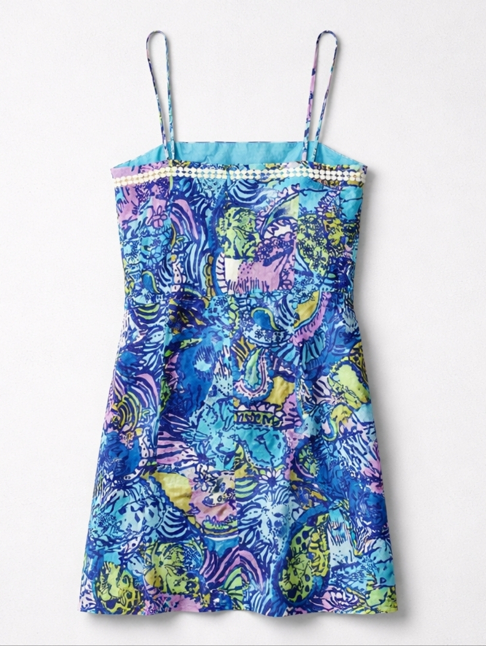 Lilly Pulitzer RARE Jesse Romper Dress Cattitude Cat Print Vacay Size 6 - Picture 4 of 14